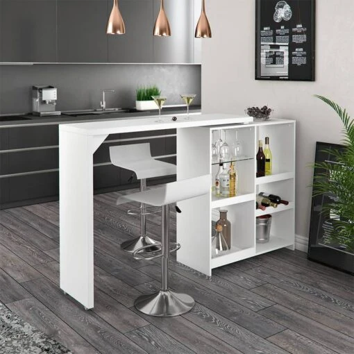 Table De Bar Vega Blanche -Mobilier De Maison 03af3d7fadfb4098b3187a0f909ce3f9