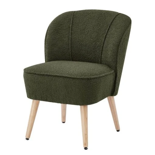 Fauteuil TIVOLI Tissu Bouclette Kaki -Mobilier De Maison 05e983f759274c2ea3933764d6062ca7