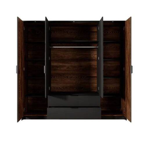 Armoire à Portes Battantes MILTON LED -Mobilier De Maison 0712ec85fe784852984d7190914095db