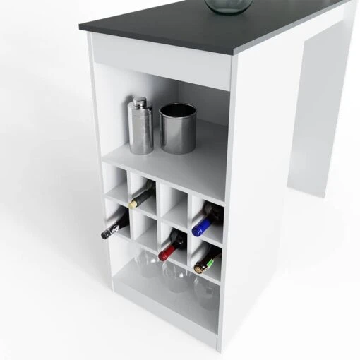 Table De Bar Ross Blanche/anthracite -Mobilier De Maison 085cfd1dd7ed431ab0a66665b04a6e7d