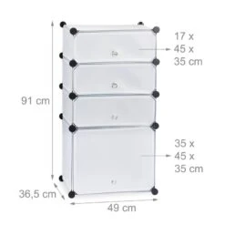 Meuble à Chaussures Avec 4 Casiers -Mobilier De Maison 08728d9cf29246d898626062ca04c1ab