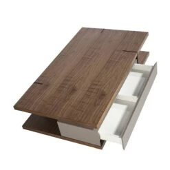 Table Basse Rectangulaire En Noyer -Mobilier De Maison 08791acb1c054e038a5291115209f2f8