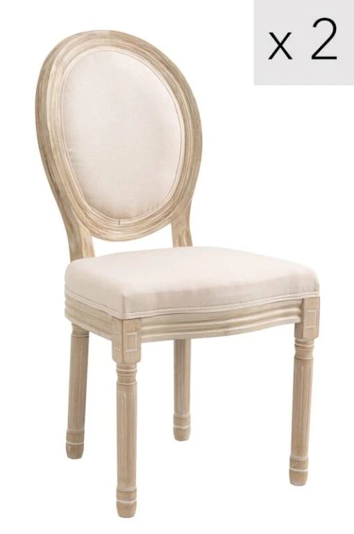 Lot De 2 Chaises RICHELIEU -Mobilier De Maison 0c28c656e9b5431bbd2d894a9850d8a3