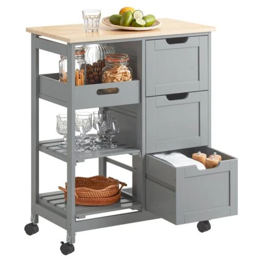 Desserte De Cuisine Roulante FKW79-SCH -Mobilier De Maison 0de2d3dddfb44bd6b055597069baffa9