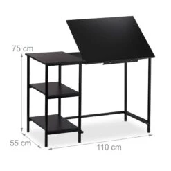 Bureau Inclinable Avec 3 étagères -Mobilier De Maison 0e32582894aa48ceb749d795255d7c0a