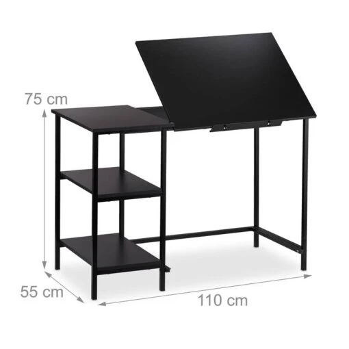 Bureau Inclinable Avec 3 étagères -Mobilier De Maison 0e32582894aa48ceb749d795255d7c0a