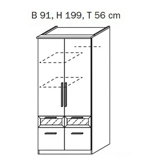 Armoire à Portes Battantes Bochum -Mobilier De Maison 1000076418 210727 12410500003 SKETCH DETAILS P000000001000076418 sketch