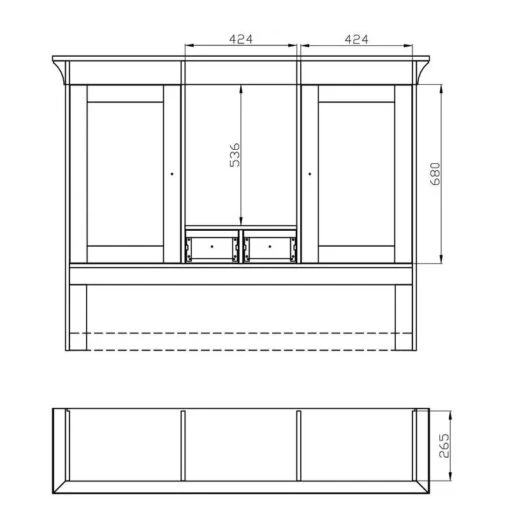 Vaisselier Bergen I -Mobilier De Maison 1000104291 211122 08320400852 SKETCH DETAILS P000000001000104291 sketch