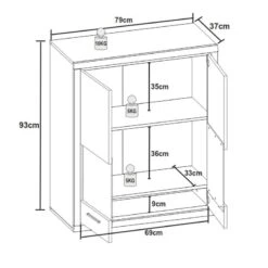 Vitrine Murale Hagby II -Mobilier De Maison 1000137078 181213 07274900012 GALLERYIMAGES P000000001000137078