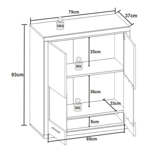 Vitrine Murale Hagby II -Mobilier De Maison 1000137078 181213 07274900012 GALLERYIMAGES P000000001000137078