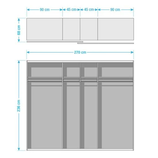 Armoire à Portes Coulissantes SKØP Pure -Mobilier De Maison 1000154685 190204 12424700211 GALLERYIMAGES P000000001000154685