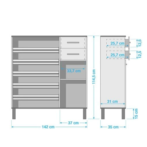 Meuble à Chaussures Padua -Mobilier De Maison 1000166818 191023 08592400061 SKETCH DETAILS P000000001000166818 sketch