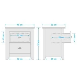 Table De Chevet Rivery -Mobilier De Maison 1000187579 200214 06021600009 SKETCH DETAILS P000000001000187579 sketch