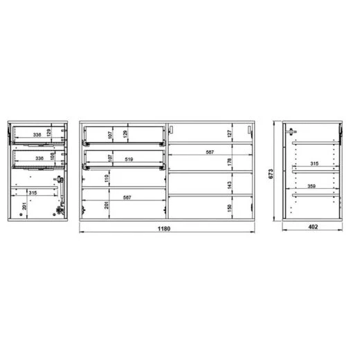 Ensemble D’entrée Madeo II (2 élém.) -Mobilier De Maison 1000194572 191126 17283100102 SKETCH DETAILS P000000001000194572 sketch