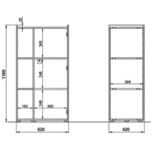 Armoire De Bureau Austin I -Mobilier De Maison 1000196998 191203 06445800053 SKETCH DETAILS P000000001000196998 sketch