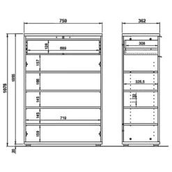 Meuble à Chaussures Fremont -Mobilier De Maison 1000204980 200512 16545200008 SKETCH DETAILS P000000001000204980 sketch