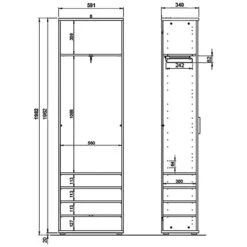 Armoire D’entrée Fremont -Mobilier De Maison 1000205013 200512 16551500043 SKETCH DETAILS P000000001000205013 sketch