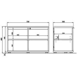 Ensemble D’entrée Fremont III (2 élém.) -Mobilier De Maison 1000205023 200512 16561800127 SKETCH DETAILS P000000001000205023 sketch