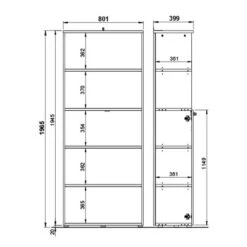 Armoire De Bureau GW-Agenda III -Mobilier De Maison 1000210646 200408 14215100061 SKETCH DETAILS P000000001000210646 sketch