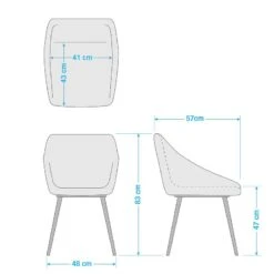 Chaises Capitonnées Beebe (lot De 2) -Mobilier De Maison 1000210866 200814 11092700051 SKETCH DETAILS P000000001000210866 sketch