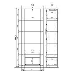 Armoire D’entrée Castera -Mobilier De Maison 1000222750 200826 06303600034 SKETCH DETAILS P000000001000222750 sketch