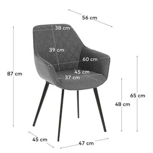 Chaises à Accoudoirs Amira II (lot De 2) -Mobilier De Maison 1000225985 200917 06364500046 SKETCH DETAILS P000000001000225985 sketch