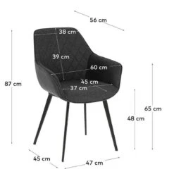 Chaises à Accoudoirs Amira II (lot De 2) -Mobilier De Maison 1000226012 200917 06385200242 SKETCH DETAILS P000000001000226012 sketch