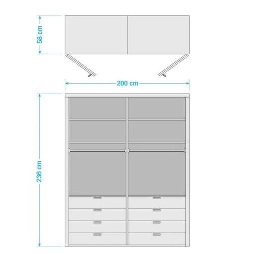 Armoire à Portes Pliantes Loft II -Mobilier De Maison 1000233740 210623 13051000089 SKETCH DETAILS P000000001000233740 sketch