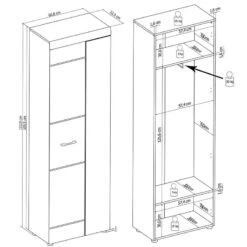 Armoire D’entrée Liffre -Mobilier De Maison 1000251409 210302 14462400005 SKETCH DETAILS P000000001000251409 sketch