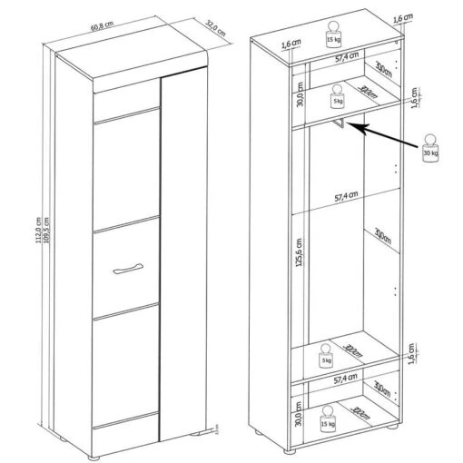 Armoire D’entrée Liffre -Mobilier De Maison 1000251409 210302 14462400005 SKETCH DETAILS P000000001000251409 sketch