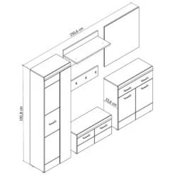 Ensemble D’entrée Liffre I (5 éléments) -Mobilier De Maison 1000252554 210318 08015400008 SKETCH DETAILS P000000001000252554 sketch