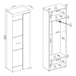 Ensemble D’entrée Liffre I (5 éléments) -Mobilier De Maison 1000252554 210318 08015600009 SKETCH DETAILS P000000001000252554 sketch