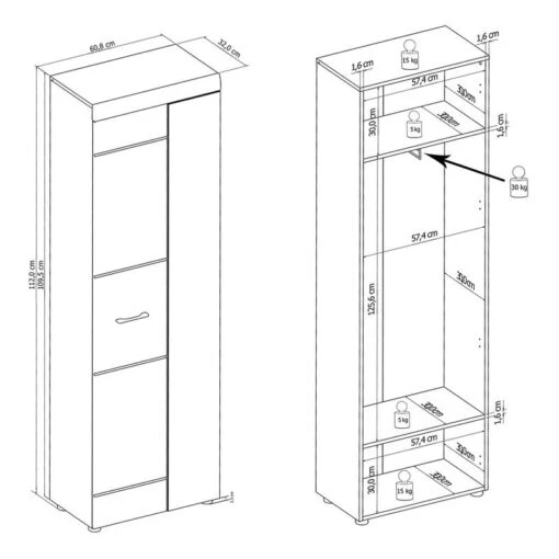 Ensemble D’entrée Liffre I (5 éléments) -Mobilier De Maison 1000252554 210318 08015600009 SKETCH DETAILS P000000001000252554 sketch