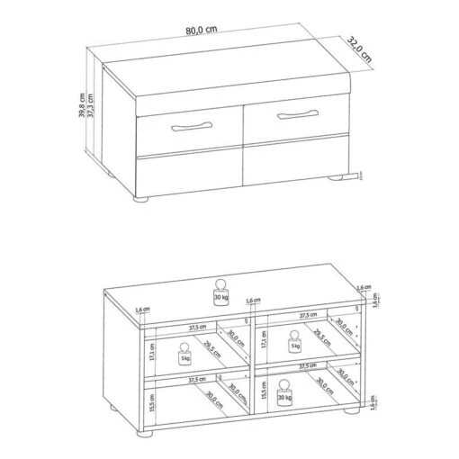 Ensemble D’entrée Liffre I (5 éléments) -Mobilier De Maison 1000252554 210318 08015800010 SKETCH DETAILS P000000001000252554 sketch