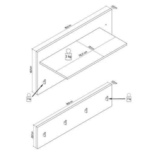 Ensemble D’entrée Liffre I (5 éléments) -Mobilier De Maison 1000252554 210318 08015900011 SKETCH DETAILS P000000001000252554 sketch