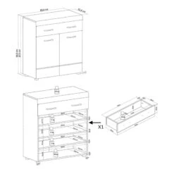 Ensemble D’entrée Liffre I (5 éléments) -Mobilier De Maison 1000252554 210318 08020300013 SKETCH DETAILS P000000001000252554 sketch