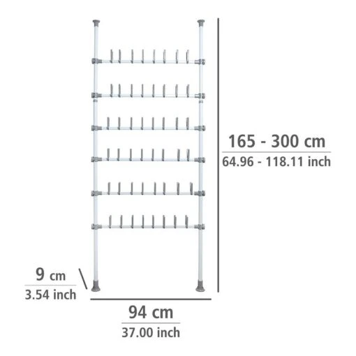 Wenko Porte-chaussures Télescopique Herkules -Mobilier De Maison 1000260931 210423 13323100066 SKETCH DETAILS P000000001000260931 sketch