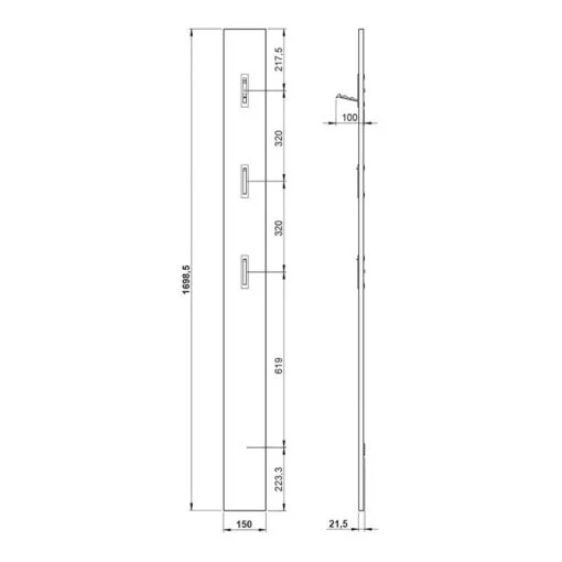 Ensemble D’entrée Utah II (4 éléments) -Mobilier De Maison 1000266202 210521 10000400149 SKETCH DETAILS P000000001000266202 sketch