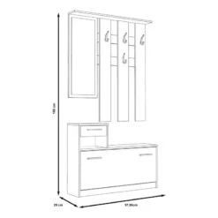 Ensemble D’entrée Compact Varbla A -Mobilier De Maison 1000267030 210608 15260400094 SKETCH DETAILS P000000001000267030 sketch