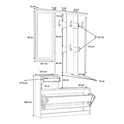 Ensemble D’entrée Compact Varbla A -Mobilier De Maison 1000267030 210608 15260500095 SKETCH DETAILS P000000001000267030 sketch