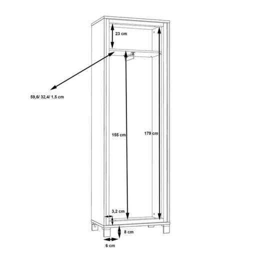 Armoire D’entrée Egan I -Mobilier De Maison 1000270242 210609 06160100236 SKETCH DETAILS P000000001000270242 sketch