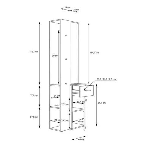 Porte-manteau Compact Lomas -Mobilier De Maison 1000285802 210819 12212500061 SKETCH DETAILS P000000001000285802 sketch