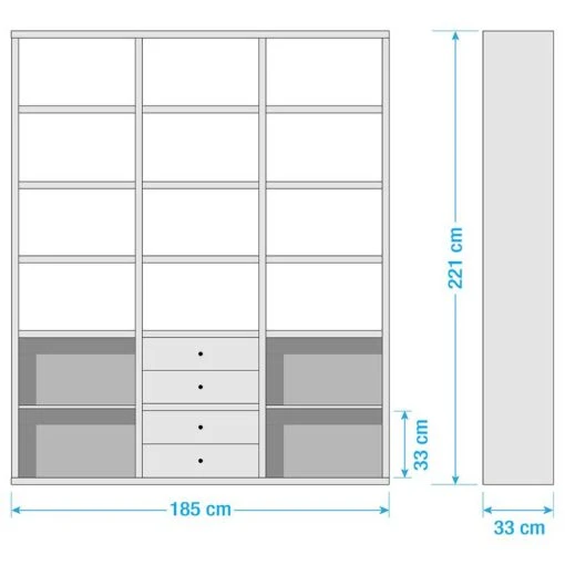 Étagère De Bureau Emporio V -Mobilier De Maison 1000289362 211012 154207000534 SKETCH DETAILS P000000001000289362 sketch