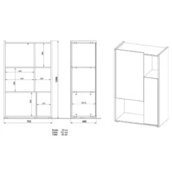 Armoire De Bureau GW-Indianapolis II -Mobilier De Maison 1000296424 211103 162254000514 SKETCH DETAILS P000000001000296424 sketch