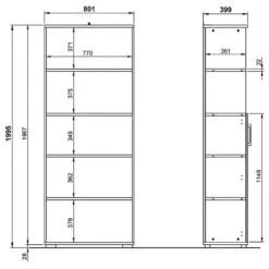 Armoire De Bureau GW-Profi 2.0 II -Mobilier De Maison 1000307857 211109 1616360000507 SKETCH DETAILS P000000001000307857 sketch