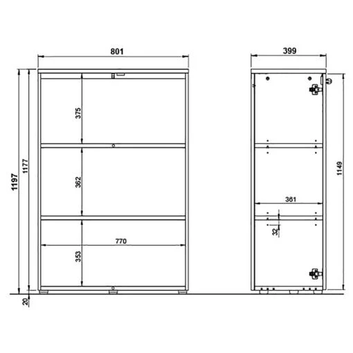 Armoire De Bureau GW-Agenda I -Mobilier De Maison 1000307860 211109 161637000523 SKETCH DETAILS P000000001000307860 sketch