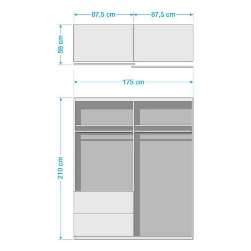 Armoire à Portes Coulissantes Sevilla II -Mobilier De Maison 1000315336 220107 08174000616 SKETCH DETAILS P000000001000315336 sketch