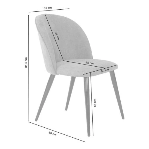 Chaises Capitonnées Ruxby (lot De 2) -Mobilier De Maison 1000329353 220203 161420000500 SKETCH DETAILS P000000001000329353 sketch