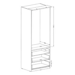 Armoire Optima I -Mobilier De Maison 1000337677 220309 501 SKETCH DETAILS P000000001000337677 sketch