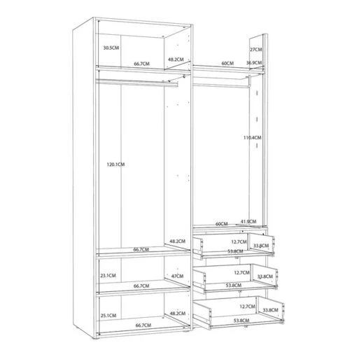 Ensemble D’entrée Compact Smartt -Mobilier De Maison 1000344682 220414 501 SKETCH DETAILS P000000001000344682 sketch